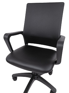 Офисное кресло CHAIRMAN 606 ЭКО, экокожа, черный